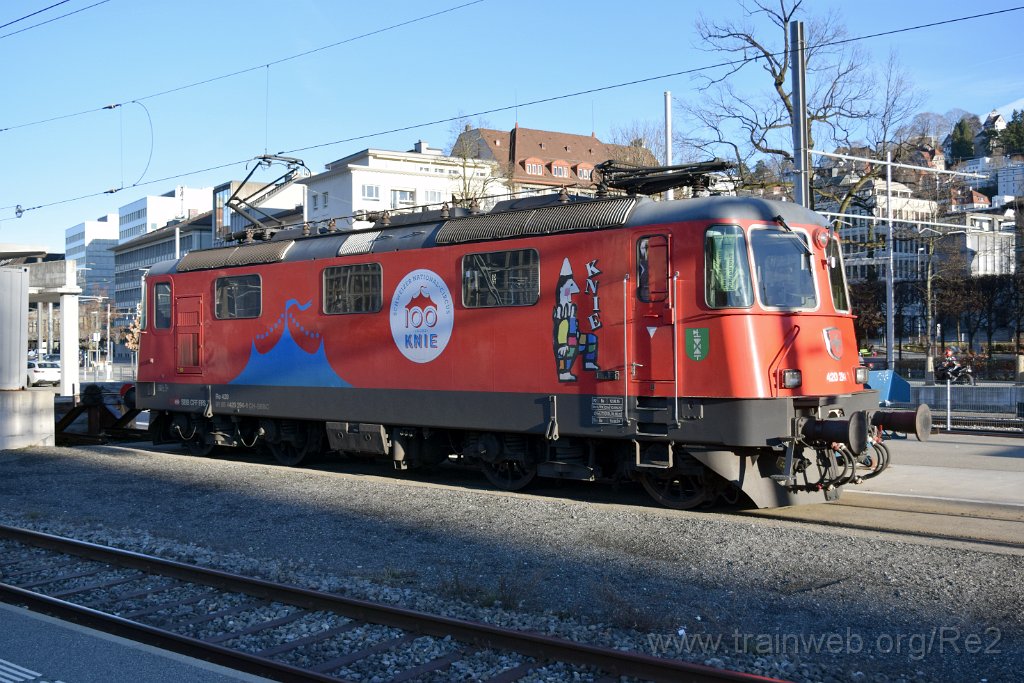 8956-0027-030224.jpg - SBBC Re 420.294-1 ''100 ans Cirque Knie'' (Re 91 85 4 420 294-1 CH-SBBC) / St.Gallen HB 3.2.2024