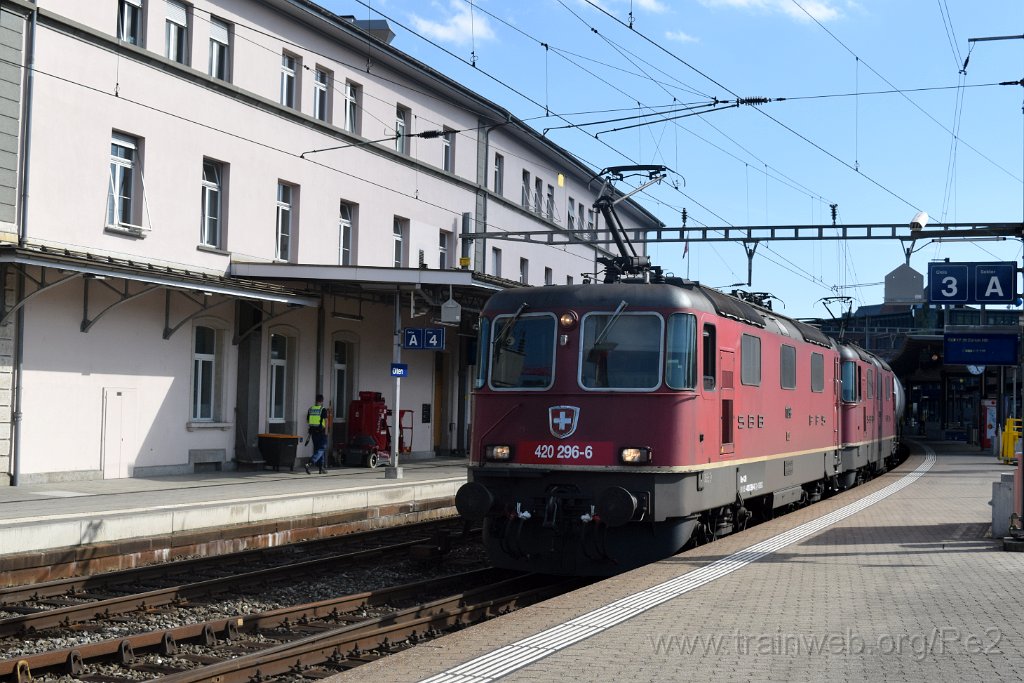 4079-0013-030816.jpg - SBBC Re 4/4'' 11296 (Re 420.296-6)  (Re 91 85 4 420 296-6 CH-SBBC) + SBB-CFF Re 4/4'' 11263 / Olten 3.8.2016