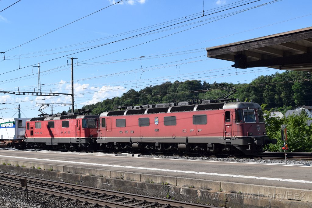 4017-0013-180716.jpg - SBB-CFF Re 6/6 11609 ''Uzwil'' + SBB-CFF Re 4/4'' 11297 / Killwangen-Spreitenbach 18.7.2016