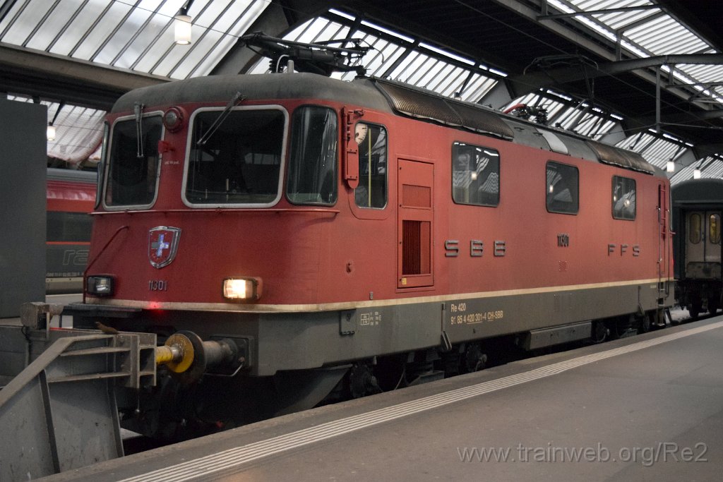 7846-0007-020122.jpg - SBB-CFF Re 4/4'' 11301 (Re 420.301-4)  (Re 91 85 4 420 301-4 CH-SBB) / Zürich HB 2.1.2022