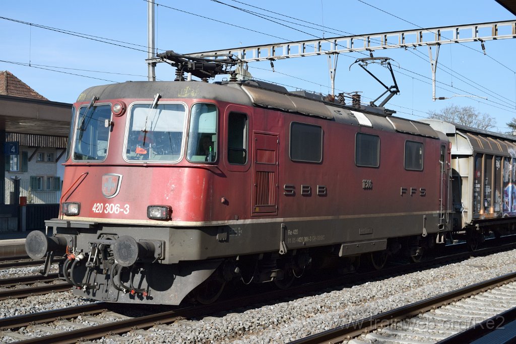 7324-0041-240321.jpg - SBBC Re 4/4'' 11306 (Re 420.306-3)  (Re 91 85 4 420 306-3 CH-SBBC) / Rupperswil 24.3.2021