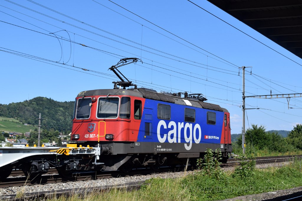8098-0049-150722.jpg - SBBC Re 420.307-1 (Re 91 85 4 420 307-1 CH-SBBC) / Killwangen-Spreitenbach 15.7.2022