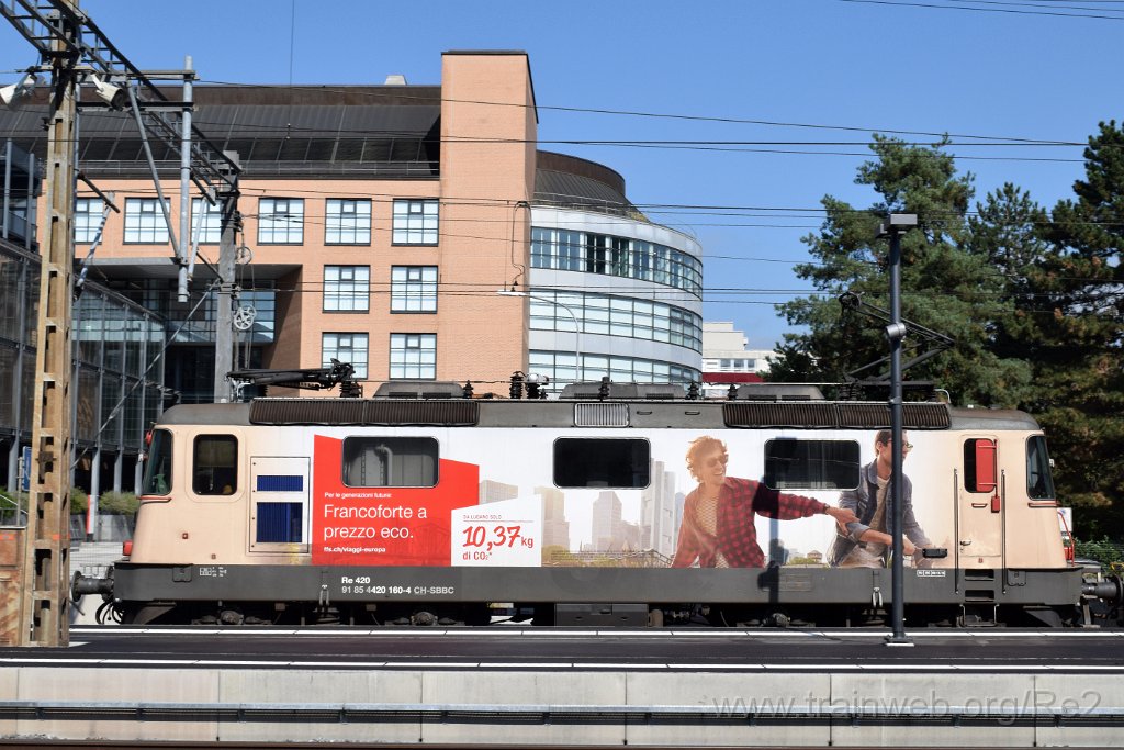 7168-0038-300920.jpg - SBBC Re 420.310-5 ''Francoforte a prezzo eco'' (Re 91 85 4 420 310-5 CH-SBBC) / Zürich-Altstetten 30.9.2020