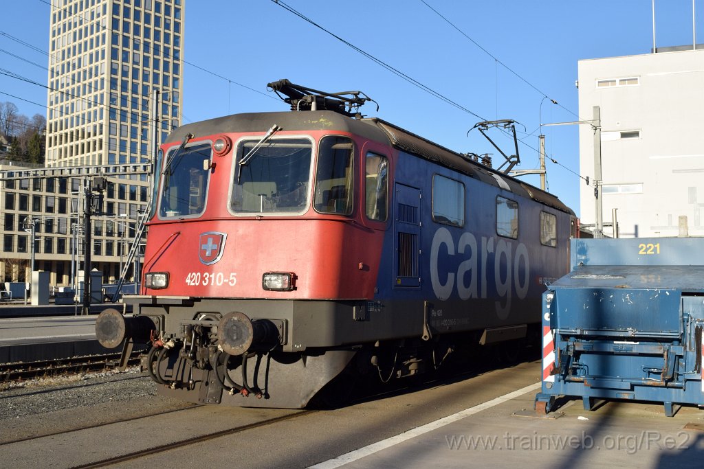 8341-0005-070123.jpg - SBBC Re 420.310-5 (Re 91 85 4 420 310-5 CH-SBBC) / St.Gallen HB 7.1.2023
