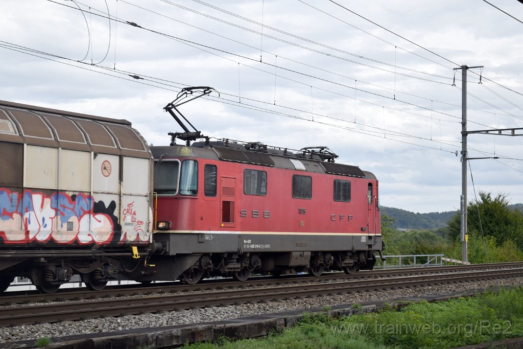 8216-0013-140922.jpg - SBBC Re 4/4'' 11316 (Re 420.316-2)  (Re 91 85 4 420 316-2 CH-SBBC) / Killwangen-Spreitenbach 14.9.2022