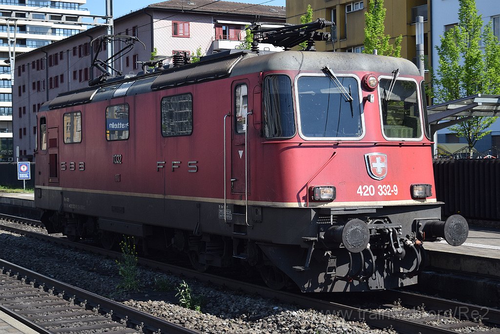 9688-0028-290425.jpg - SBBC Re 4/4'' 11332 (Re 420.332-9)  (Re 91 85 4 420 332-9 CH-SBBC) / Pratteln 29.4.2025