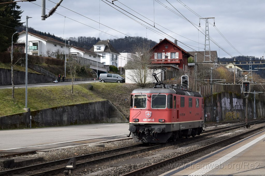 9571-0018-280225.jpg - SBBC Re 4/4'' 11341 (Re 420.341-0)  (Re 93 85 3 420 341-0 CH-SBBC) / Killwangen-Spreitenbah 28.3.2025