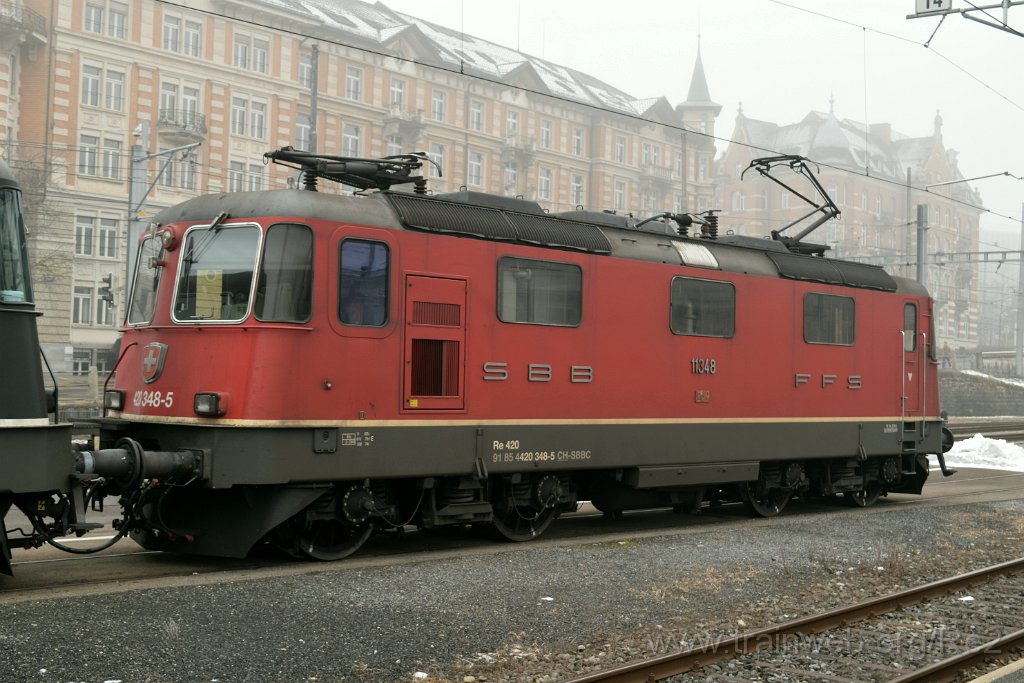 9539-0013-190125.jpg - SBBC Re 4/4'' 11348 (Re 420.348-5)  (Re 91 85 4 420 348-5 CH-SBBC) / St.Gallen HB 19.1.2025