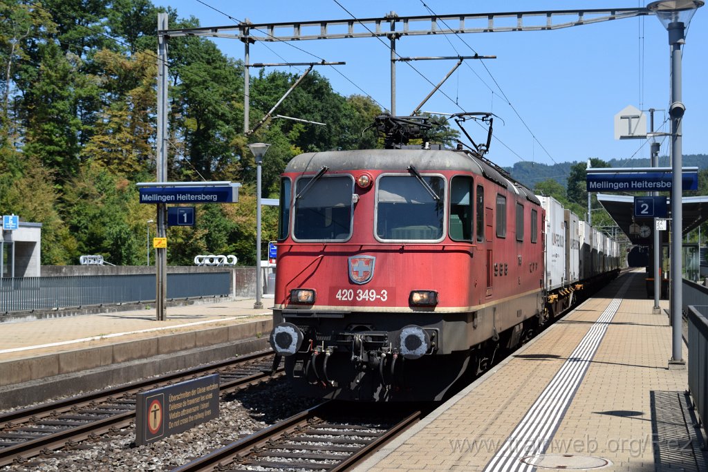 8105-0037-220722.jpg - SBBC Re 4/4'' 11349 (Re 420.349-3)  (Re 91 85 4 420 349-3 CH-SBBC) / Mellingen Heitersberg 22.7.2022