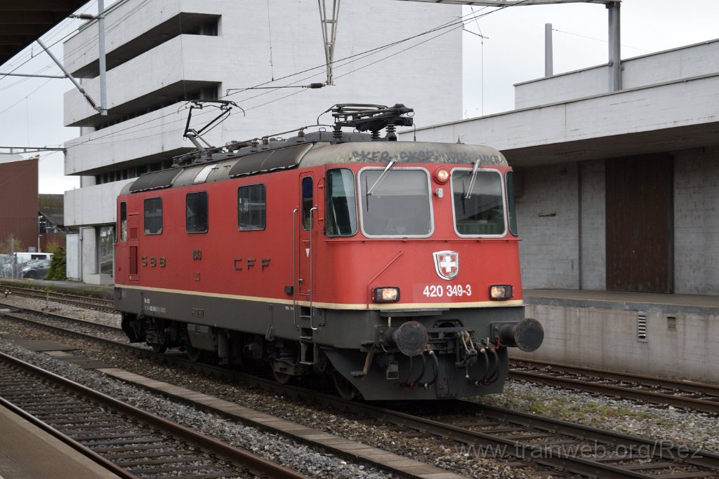 8455-0004-120423.jpg - SBBC Re 4/4'' 11349 (Re 420.349-3)  (Re 91 85 4 420 349-3 CH-SBBC) / Killwangen-Spreitenbach 12.4.2023