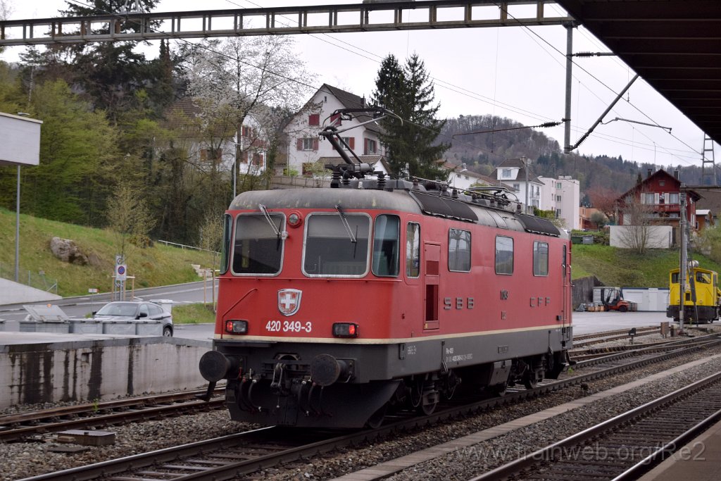 8455-0009-120423.jpg - SBBC Re 4/4'' 11349 (Re 420.349-3)  (Re 91 85 4 420 349-3 CH-SBBC) / Killwangen-Spreitenbach 12.4.2023