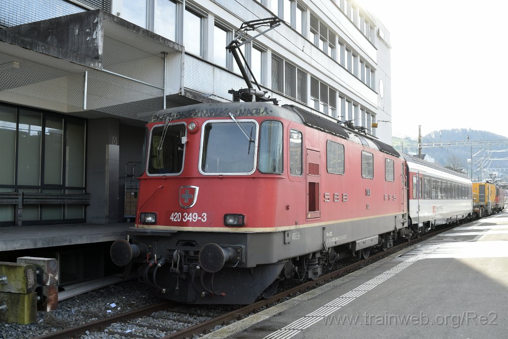 9551-0036-250125.jpg - SBBC Re 4/4'' 11349 (Re 420.349-3)  (Re 91 85 4 420 349-3 CH-SBBC) + SBBC Re 4/4'' 11341 (Re 420.341-0)  (Re 93 85 3 420 341-0 CH-SBBC) / St.Gallen HB 25.1.2025