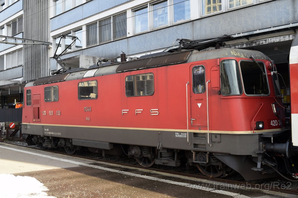 9551-0037-250125.jpg - SBBC Re 4/4'' 11349 (Re 420.349-3)  (Re 91 85 4 420 349-3 CH-SBBC) / St.Gallen HB 25.1.2025