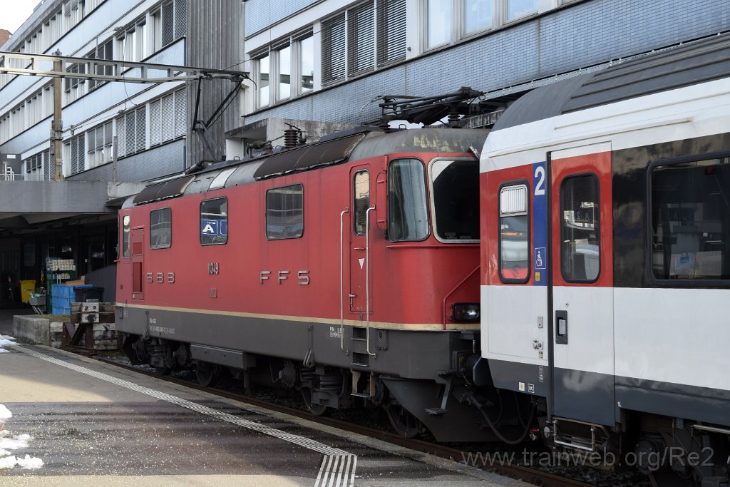 9552-0001-250125.jpg - SBBC Re 4/4'' 11349 (Re 420.349-3)  (Re 91 85 4 420 349-3 CH-SBBC) / St.Gallen HB 25.1.2025