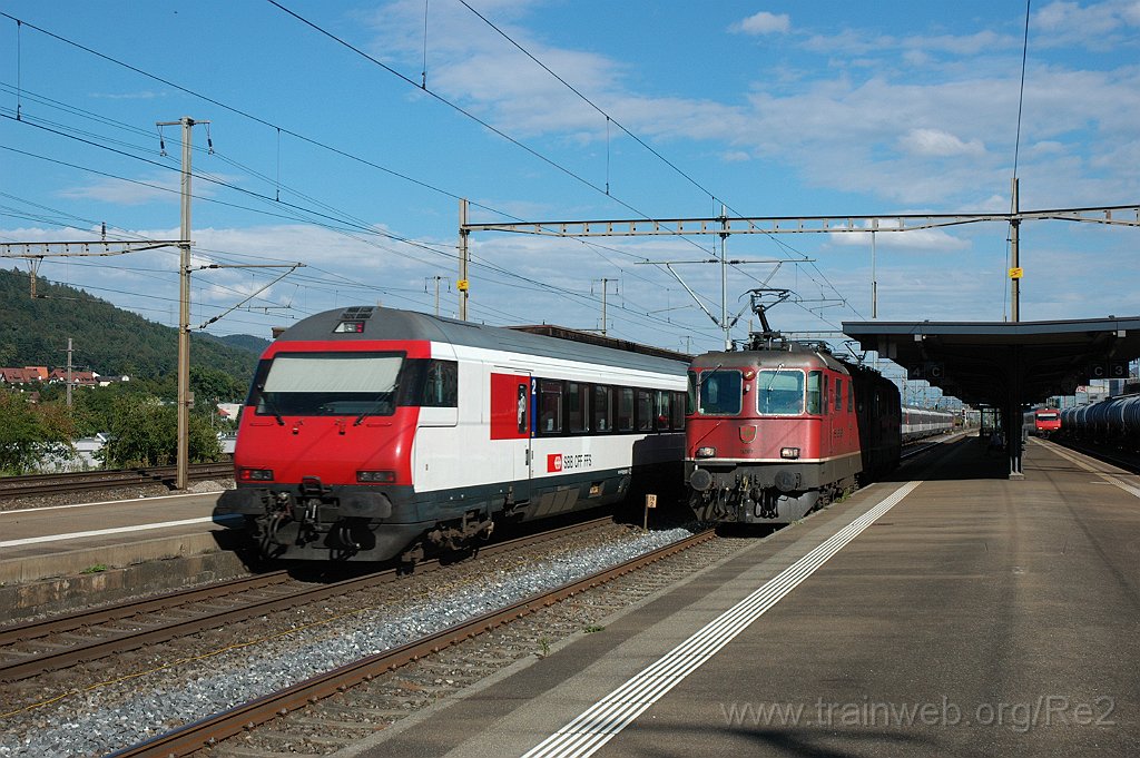3229-0043-080814.jpg - SBB-CFF Bt (IC) 50 85 28-94 *** + SBB-CFF Re 4/4''' 11363 + SBB-CFF Re 4/4''' 11361 / Killwangen-Spreitenbach 8.8.2014