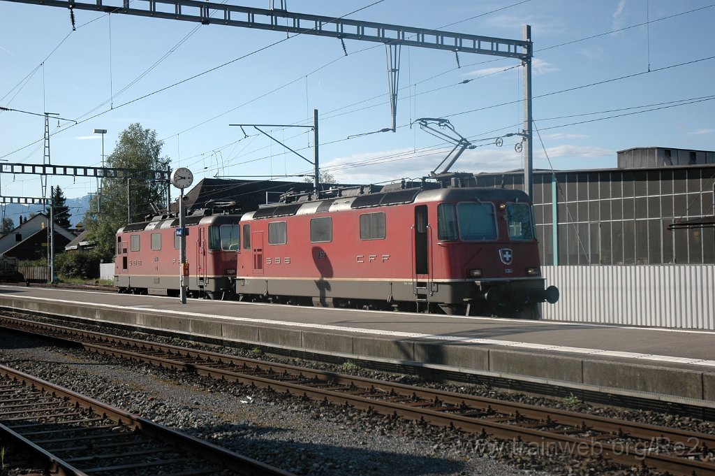 1556-0043-050908.jpg - SBB-CFF Re 4/4''' 11368 + SBB-CFF Ref 4/4'' 11166 / Hinwil 5.9.2008