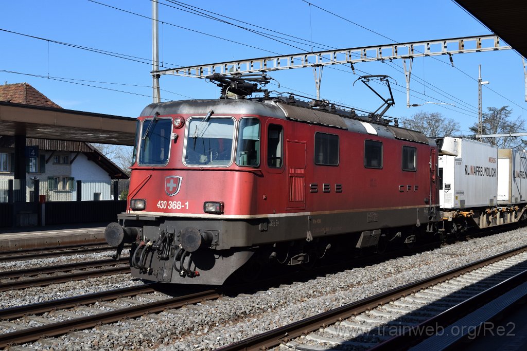 7322-0041-240321.jpg - SBBC Re 4/4''' 11368 (Re 430.368-1)  (Re 91 85 4 430 368-1 CH-SBBC) / Rupperswil 24.3.2021