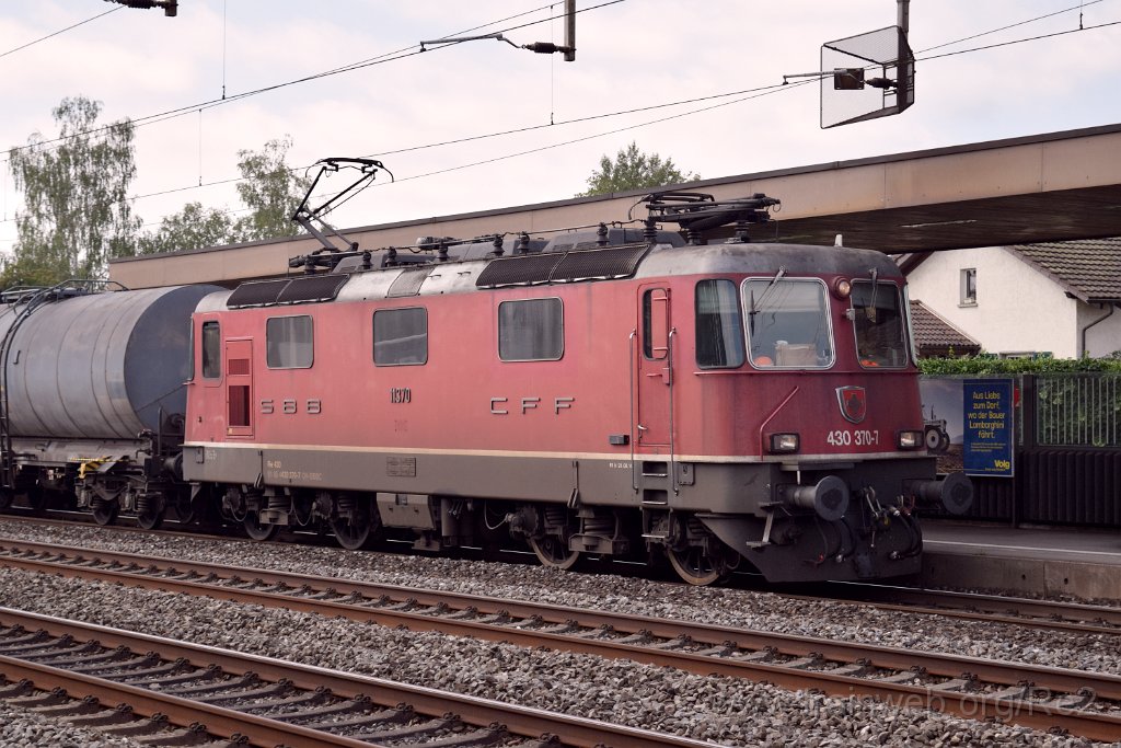 5698-0022-220819.jpg - SBBC Re 4/4''' 11370 (Re 430.370-7)  (Re 91 85 4 430 370-7 CH-SBBC) / Rupperswil 22.8.2019