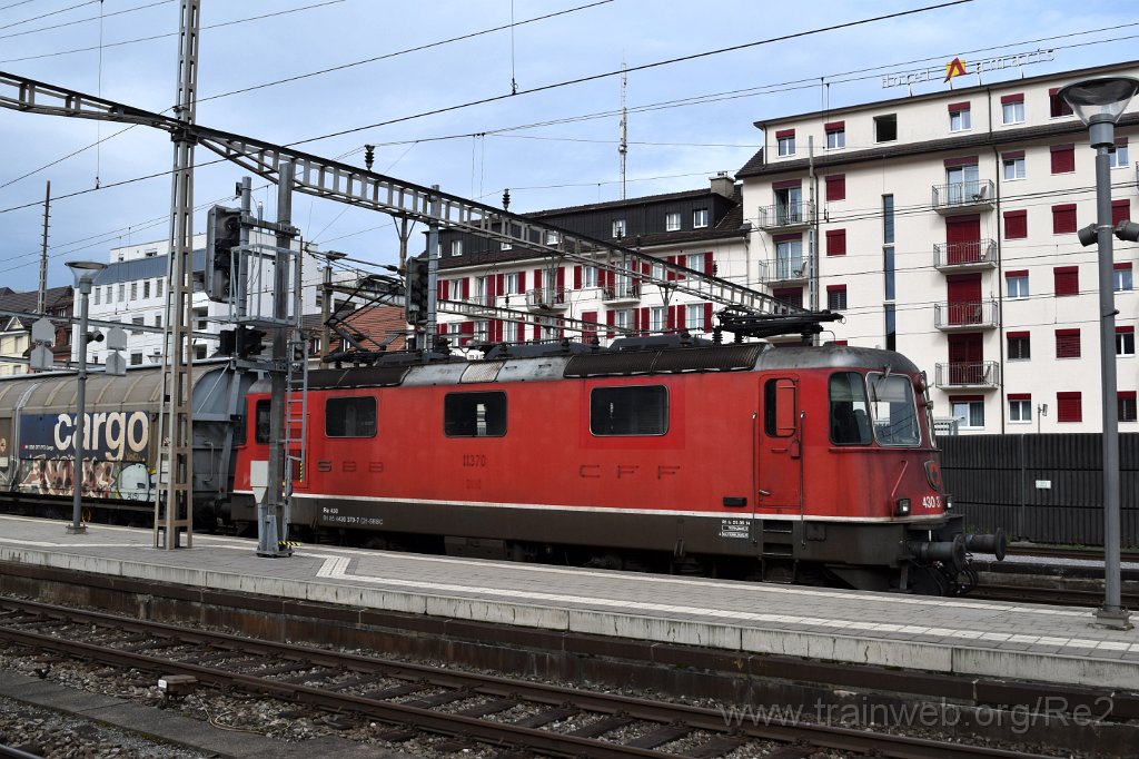 7631-0009-090821.jpg - SBBC Re 4/4''' 11370 (Re 430.370-7)  (Re 91 85 4 430 370-7 CH-SBBC) / Olten 9.8.2021