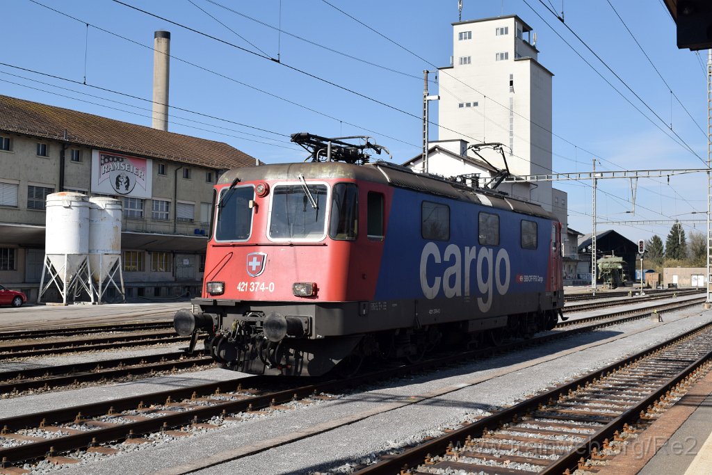 4371-0050-270217.jpg - SBBC Re 421.374-0 (Re 91 85 4 421 374-0 CH-SBBC) / Herzogenbuchsee 27.2.2017