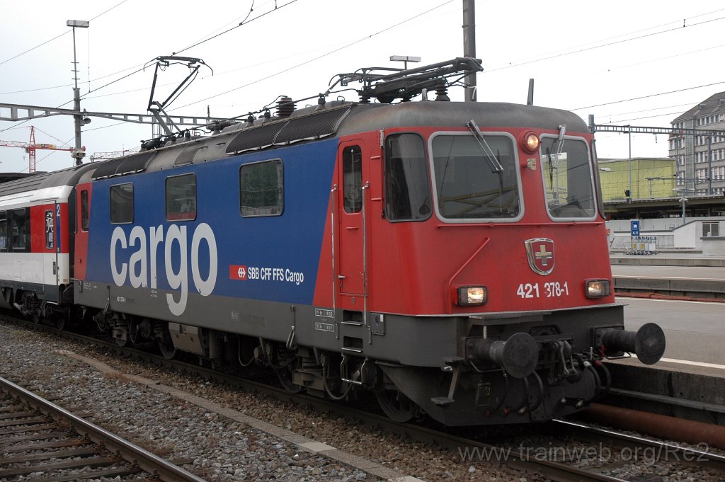 2433-0005-080612.jpg - SBBC Re 421.378-1 (Re 91 85 4 421 378-1 CH-SBBC) / Zürich HB 8.6.2012