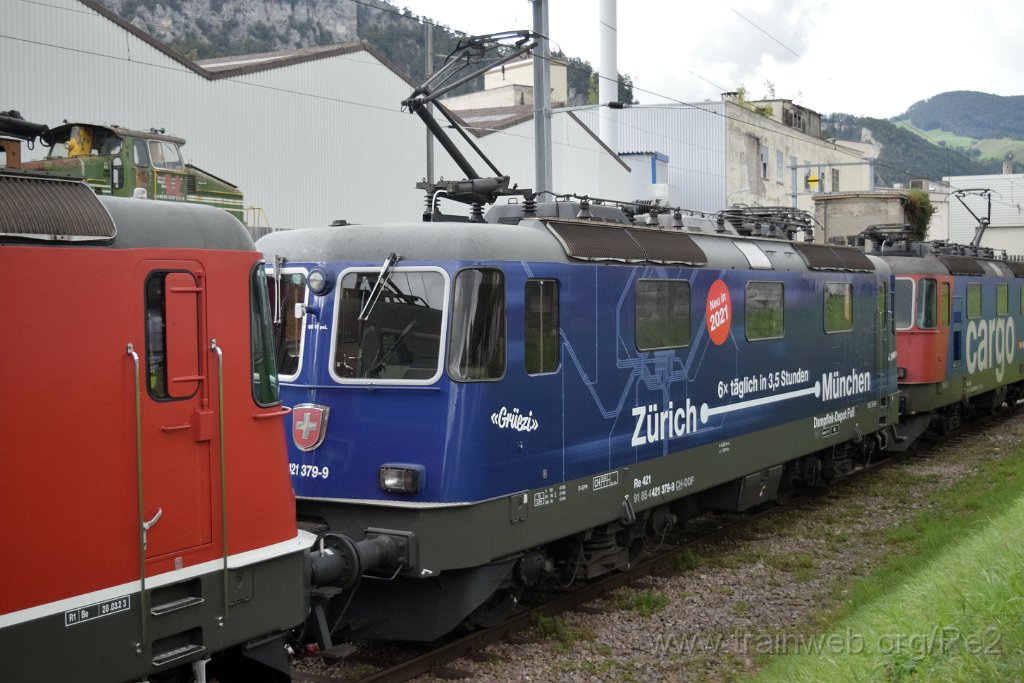 9361-0050-140924.jpg - DDF Re 421.379-9 ''Zürich-München 2021'' (Re 91 85 4 421 379-9 CH-DDF) / Balsthal (Dépot) 14.9.2024