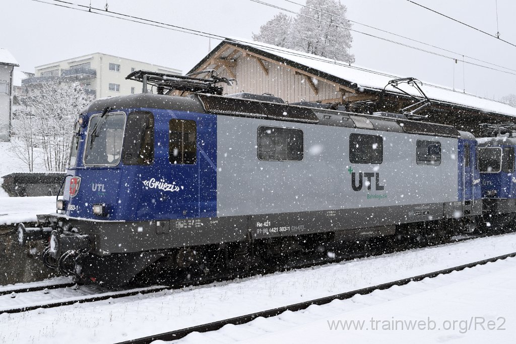 8312-0050-101222.jpg - UTL Re 421.383-1 (Re 91 85 4 421 383-1 CH-UTL) / Degersheim 10.12.2022