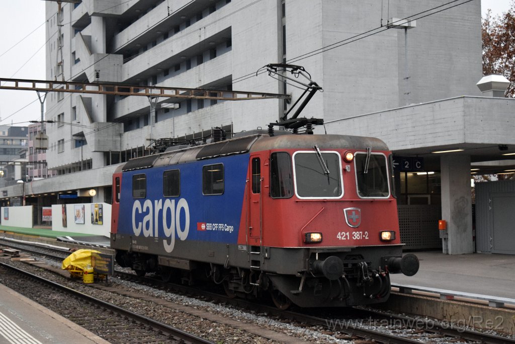 5215-0009-211118.jpg - SBBC Re 421.387-2 (Re 91 85 4 421 387-2 CH-SBBC) / Zürich-Altstetten 21.11.2018
