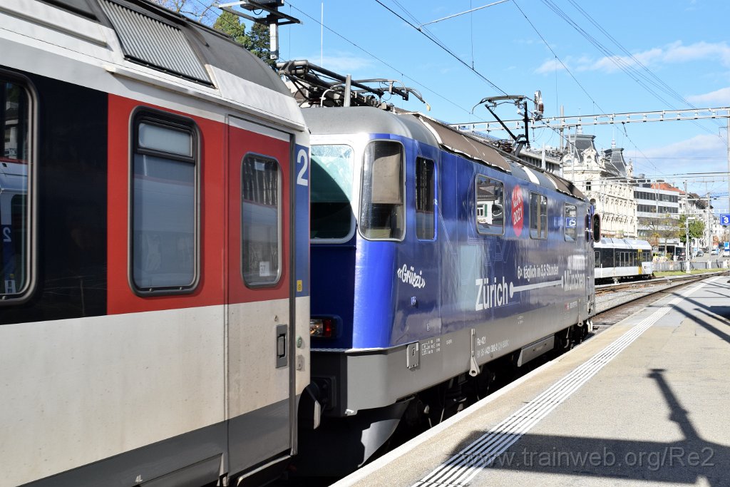 7190-0032-271020.jpg - SBBC Re 421.392-2 ''Zürich-München 2021'' (Re 91 85 4 421 392-2 CH-SBBC) / St.Gallen HB 27.10.2020