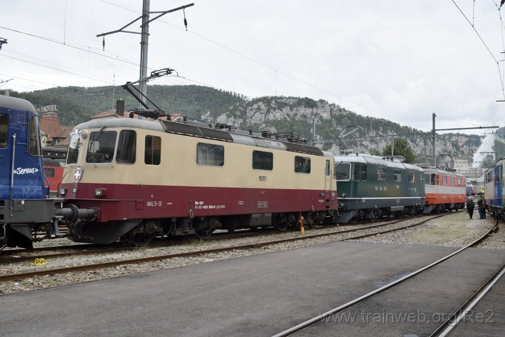 9357-0031-140924.jpg - IRSI Re 421.393-0 / Re 4/4'' 11393 (Re 91 85 4 421 393-0 CH-IRSI) + DSF / SBB-CFF Re 4/4'' 11173 (Re 91 85 4 420 173-7 CH-DSF) + DSF / SBB-CFF Re 4/4'' 11141 (Re 91 85 4 420 141-4 CH-DSF) / Balsthal (Dépot) 14.9.2024