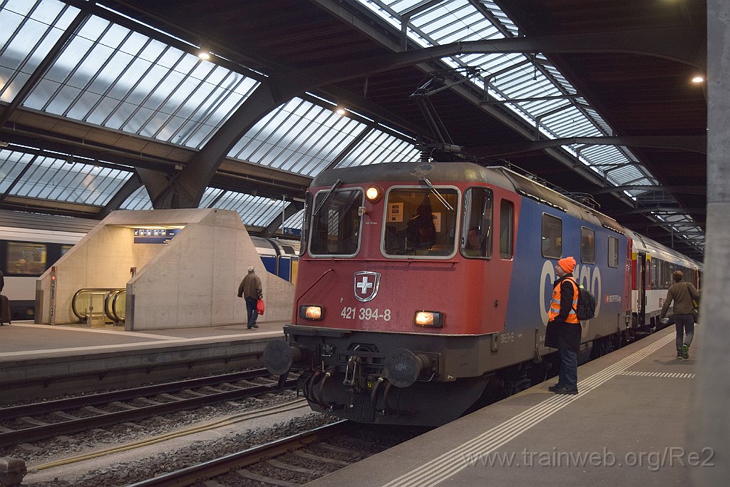 4830-0049-050218.jpg - SBBC Re 421.394-8 (Re 91 85 4 421 394-8 CH-SBBC) / Zürich HB 5.2.2018