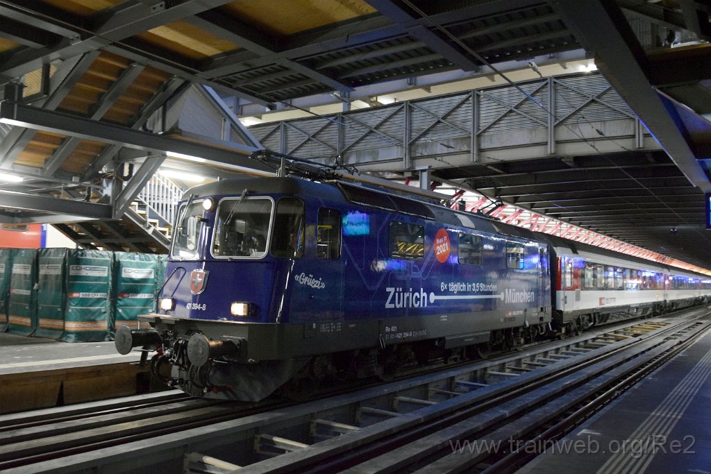 5870-0001-010320.jpg - SBBC Re 421.394-8 ''Zürich-München 2021'' (Re 91 85 4 421 394-8 CH-SBBC) / Winterthur 1.3.2020