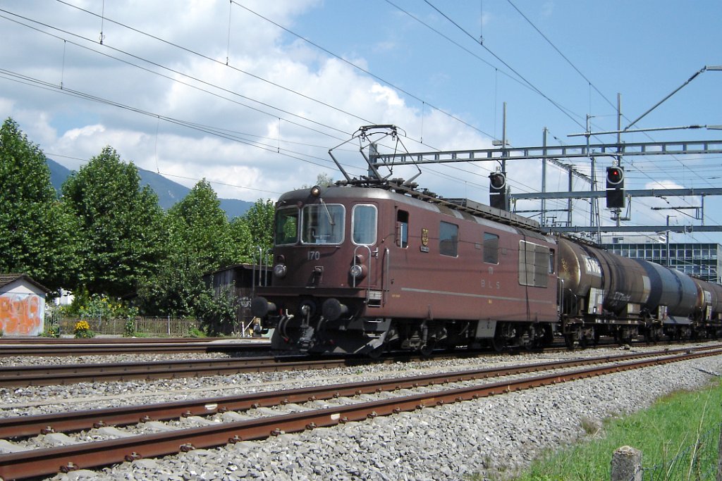 1211-0037-230806.jpg - BLS Re 4/4 170 "Brig-Glis" / Grenchen-Süd 23.8.2006