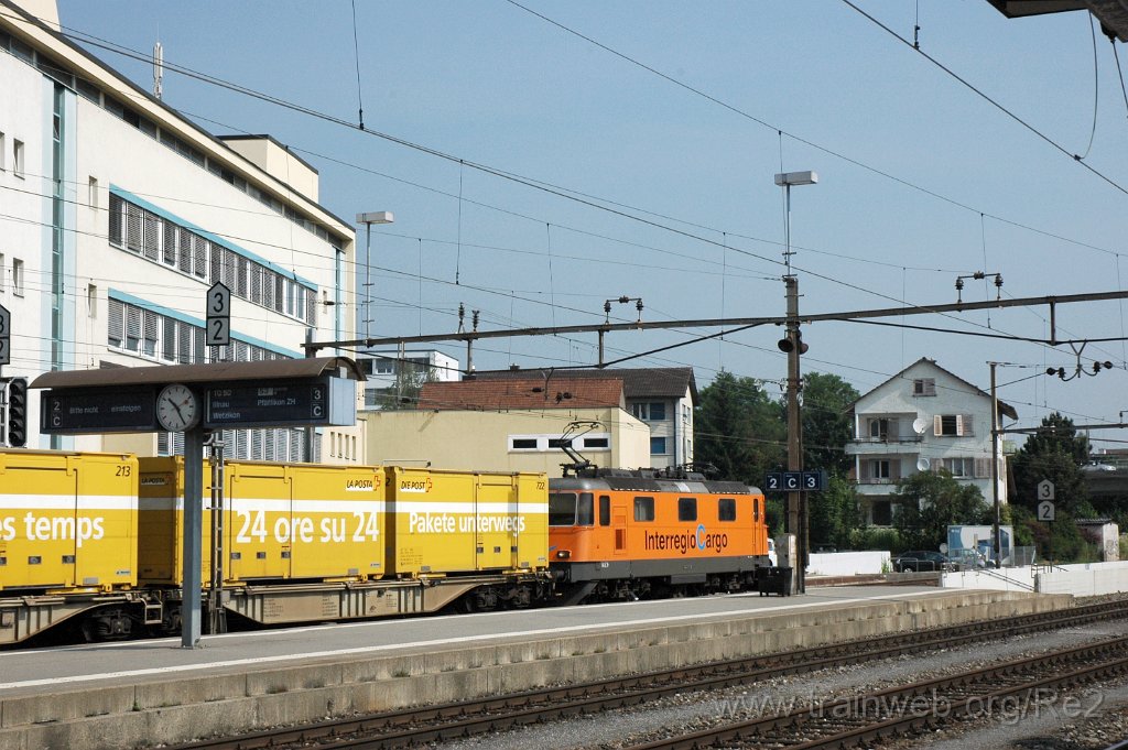 1916-0002-010710.jpg - SBB-CFF Re 4/4'' 11320 / RLAG ''InterRegio Cargo'' / Effretikon 1.7.2010