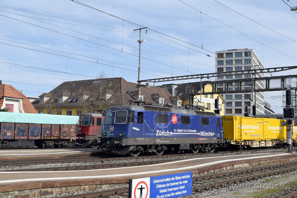 7295-0009-220221.jpg - SBBC Re 421.371-6 ''Zürich-München 2021'' (Re 91 85 4 421 371-6 CH-SBBC) / Lenzburg 22.2.2021
