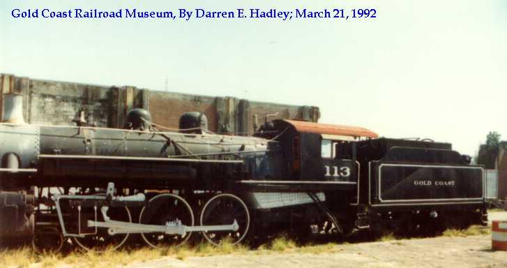 Gold Coast Railroad Museum - FEC Steam Engine #113