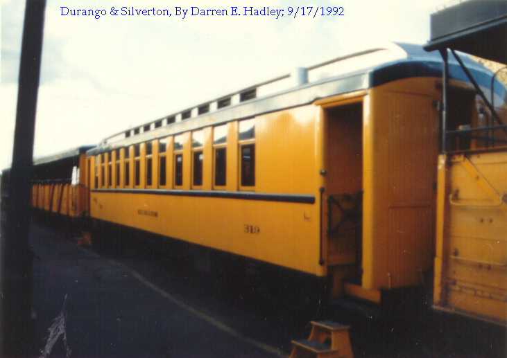 Durango & Silverton - Passenger Coach Needleton #319