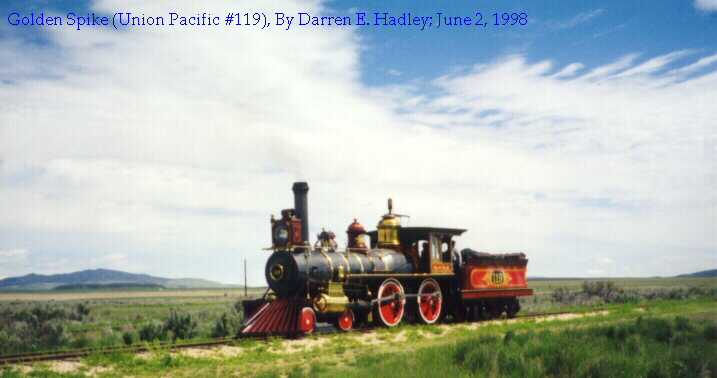 Golden Spike:  Union Pacific Steam Engine #119