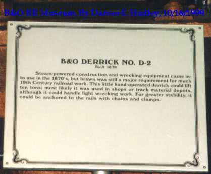 Baltimore & Ohio Museum - B&O Derrick No. D-2