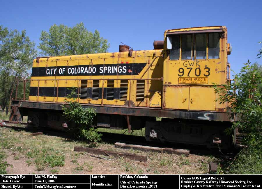 Boulder County Railway - City of Colorado Springs #9703