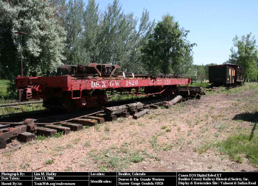 Boulder County Railway - D&RGW Narrow Gauge Gondola #1826