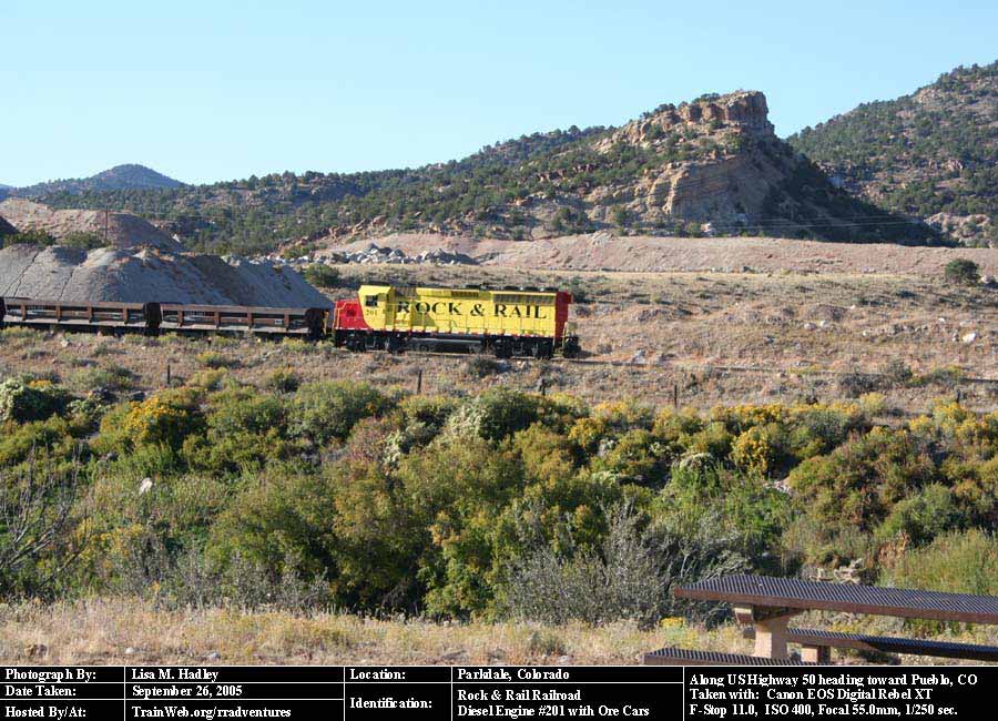 mwpx railroad cars at parkdale colorado