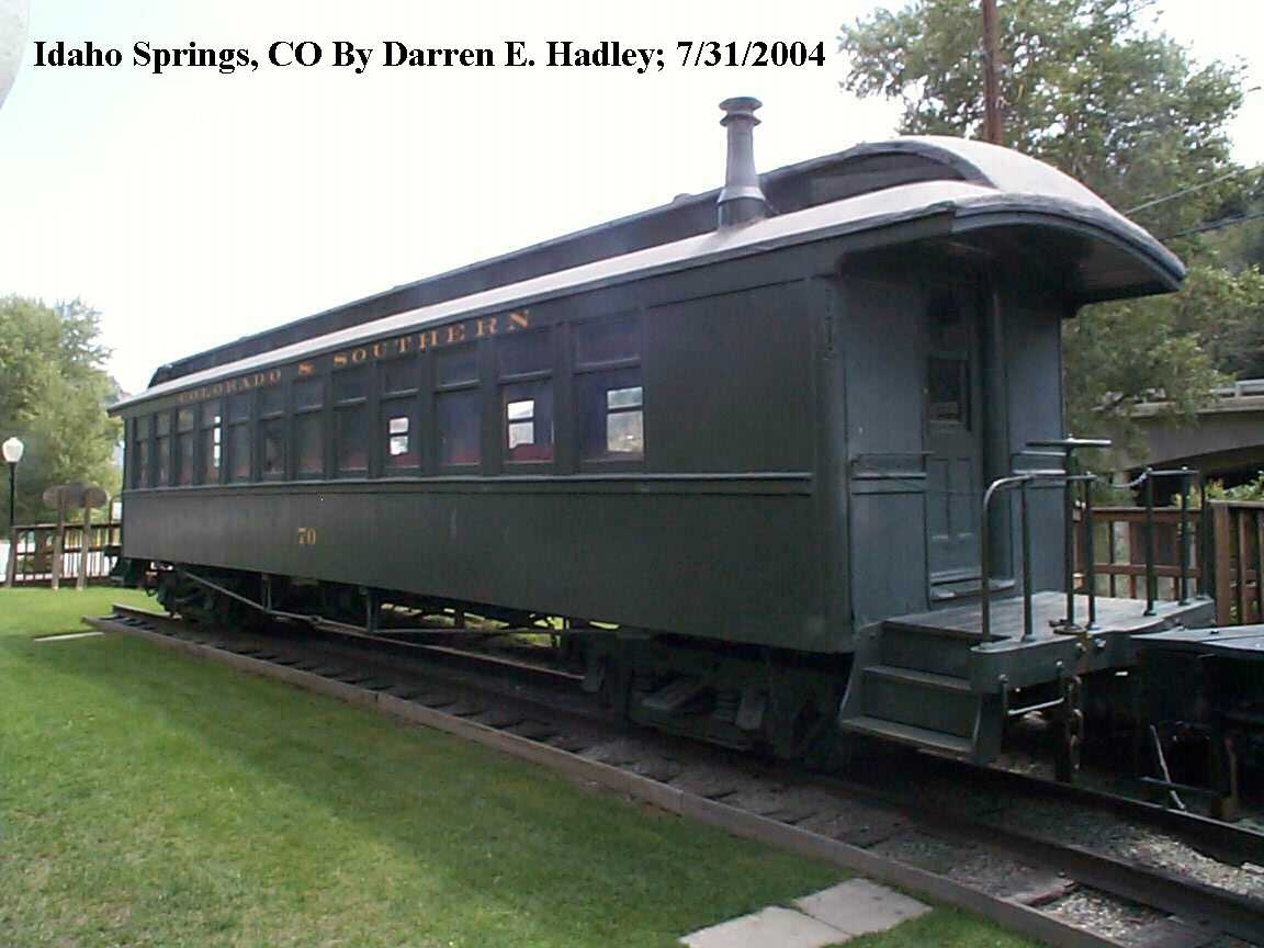 Railfanning Colorado - Idaho Spings C&S #70