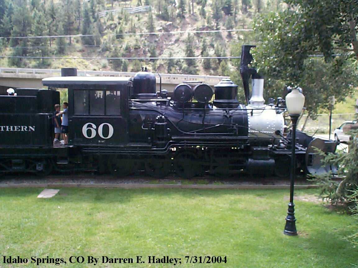 Railfanning Colorado - Idaho Spings C&S #60