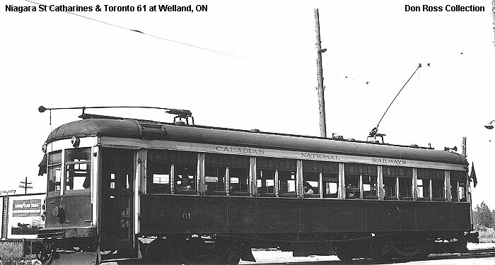 Niagara, St. Catharines & Toronto Railway No. 61 in Welland, ON