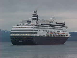 tourist ship visiting Ushuaia