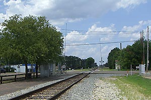 Brookhaven, MS, USA Bahnhof - warten auf dem Amtrak nach New