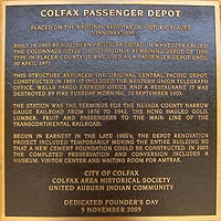 Colfax Station History