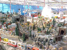 Overview of the Garden Factory train display