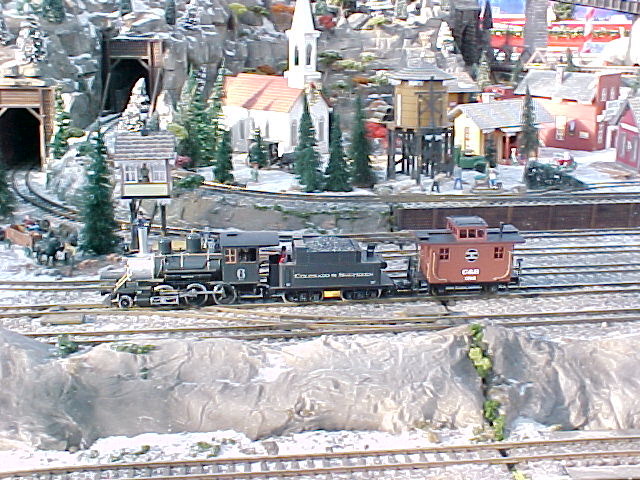 2-6-0 Steam locomotive and caboose